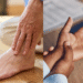 Person holding foot in pain, illustrating symptoms that lead people to search for nerve pain treatment